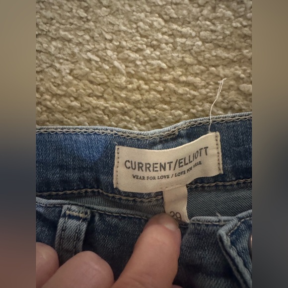 Current/Elliott Classic Blue Flare Jeans - Picture 5 of 9